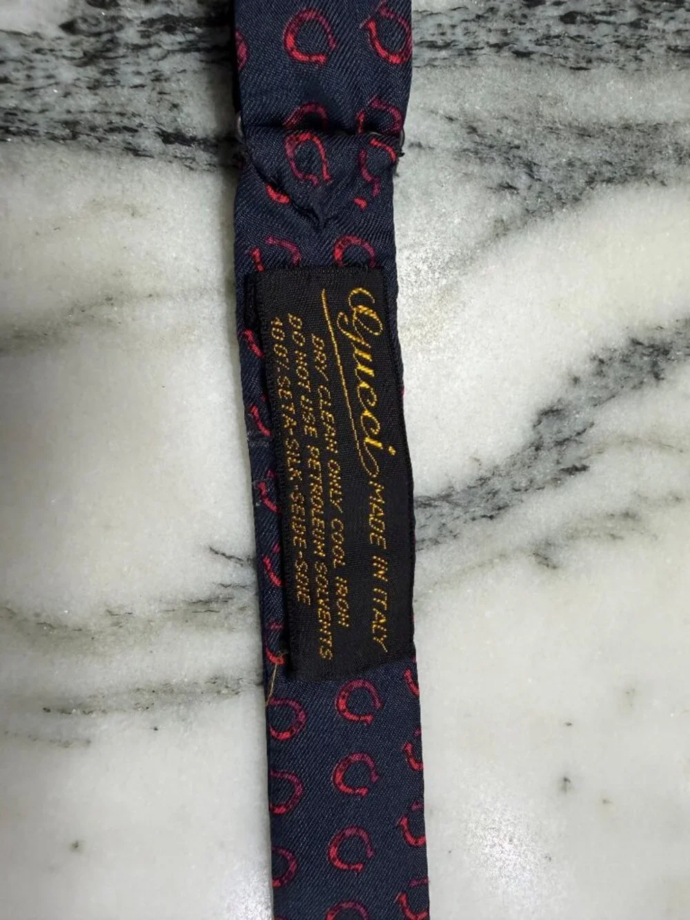 Authentic Gucci Silk Self-Tie Bow Tie